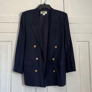 Liz Claiborne 90s Linen Blazer  - 10